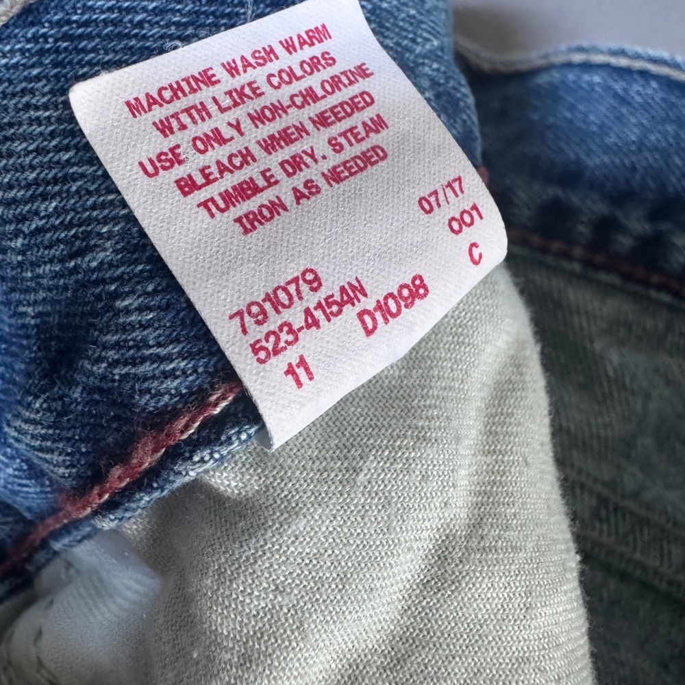 Arizona Jean Co Mens Original Bootcut Jeans 34x30 Medium Wash Blue 100% Cotton - Picture 6 of 7